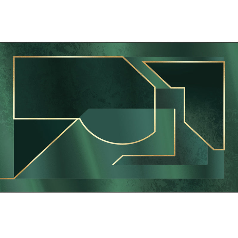 Funky Living Room Rug Multi-Color Geometric Print Carpet Polypropylene Pet Friendly Washable Rug Green Clearhalo 'Area Rug' 'Rug' 2245292