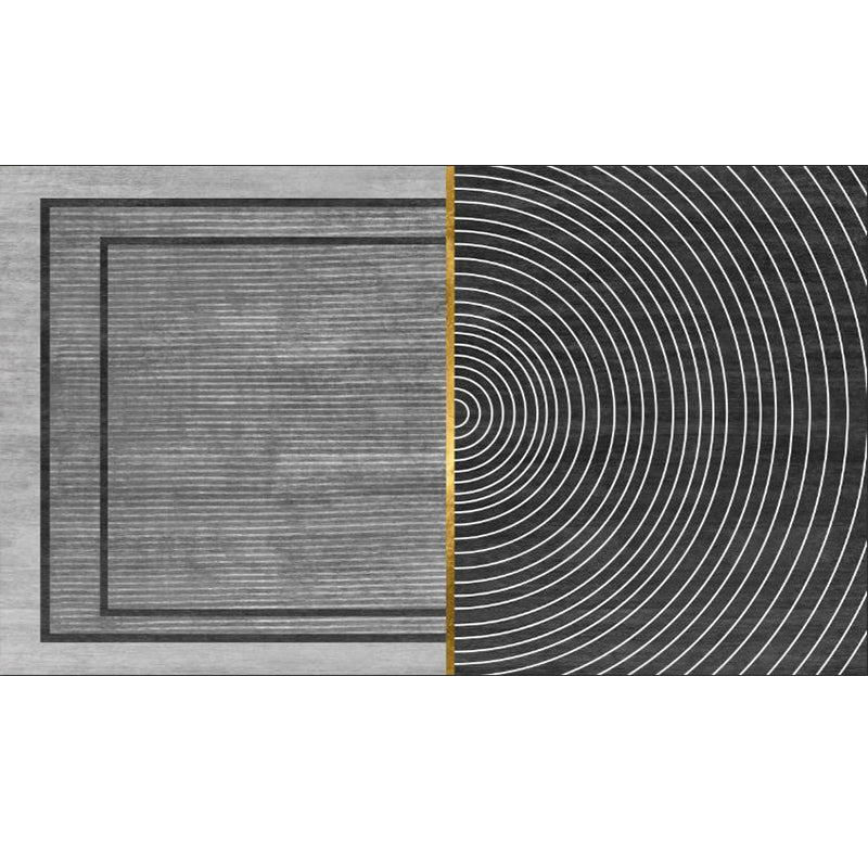 Multicolor Luxe Rug Synthetics Geometric Pattern Carpet Pet Friendly Anti-Slip Backing Easy Care Area Rug for Home Grey Clearhalo 'Area Rug' 'Rug' 2245327