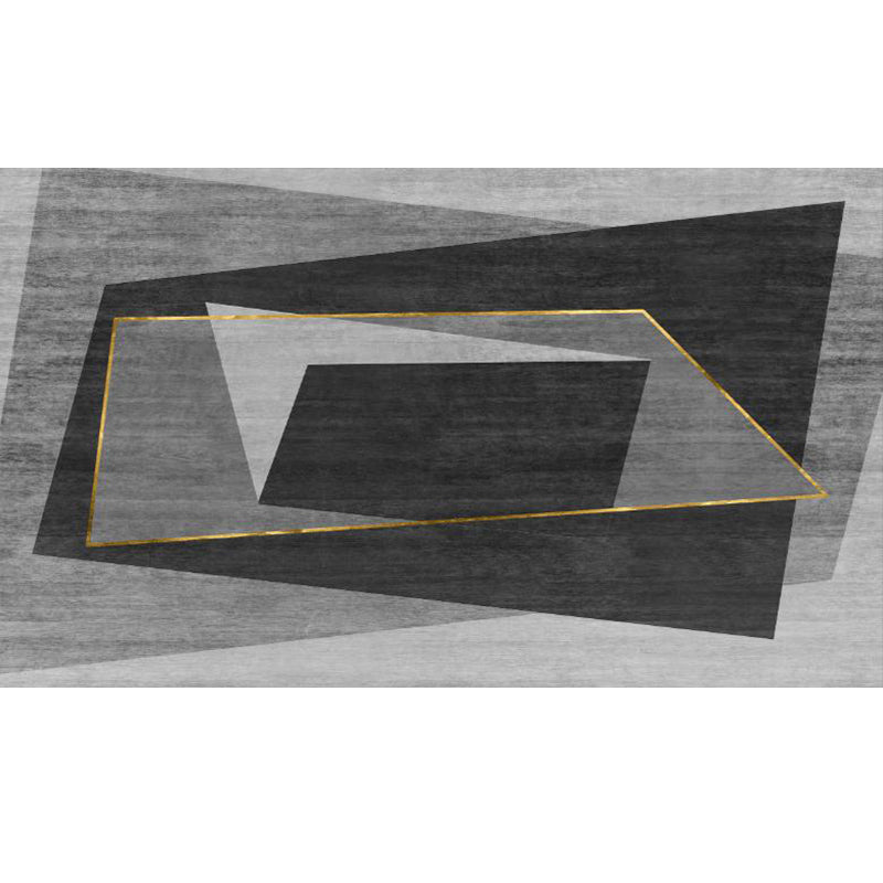 Multicolor Luxe Rug Synthetics Geometric Pattern Carpet Pet Friendly Anti-Slip Backing Easy Care Area Rug for Home Black Clearhalo 'Area Rug' 'Rug' 2245333