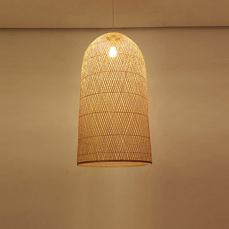 Handmade Bamboo Suspension Lighting Minimalist 1������Head Wood Pendant Ceiling Light for Tea Room Wood D Clearhalo 'Ceiling Lights' 'Pendant Lights' 'Pendants' Lighting' 2245827_6d07fccf-26ea-43b0-8410-14f29dc1f9d2