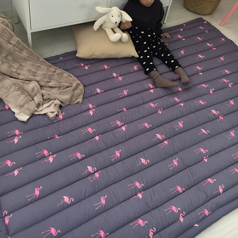 Simple Cartoon Rug Multi Colored Polypropylene Area Carpet Pet Friendly Non-Slip Backing Rug for Kids Grey 4'7" x 6'5" Clearhalo 'Area Rug' 'Rug' 2245935