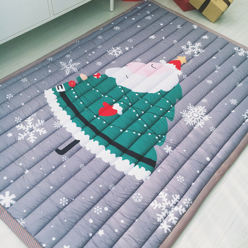 Comfort Childrens Room Rug Multicolored Space Printed Rug Non-Slip Backing Machine Washable Area Carpet Turquoise 4'7" x 6'5" Clearhalo 'Area Rug' 'Rug' 2245957