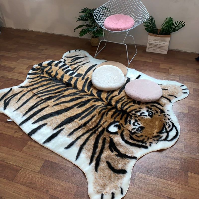 Modern Living Room Rug Multi-Colored Animal Skin Area Carpet Acrylic Pet Friendly Washable Indoor Rug Yellow 3'1" x 3'7" Clearhalo 'Area Rug' 'Casual' 'Rugs' Rug' 2246036