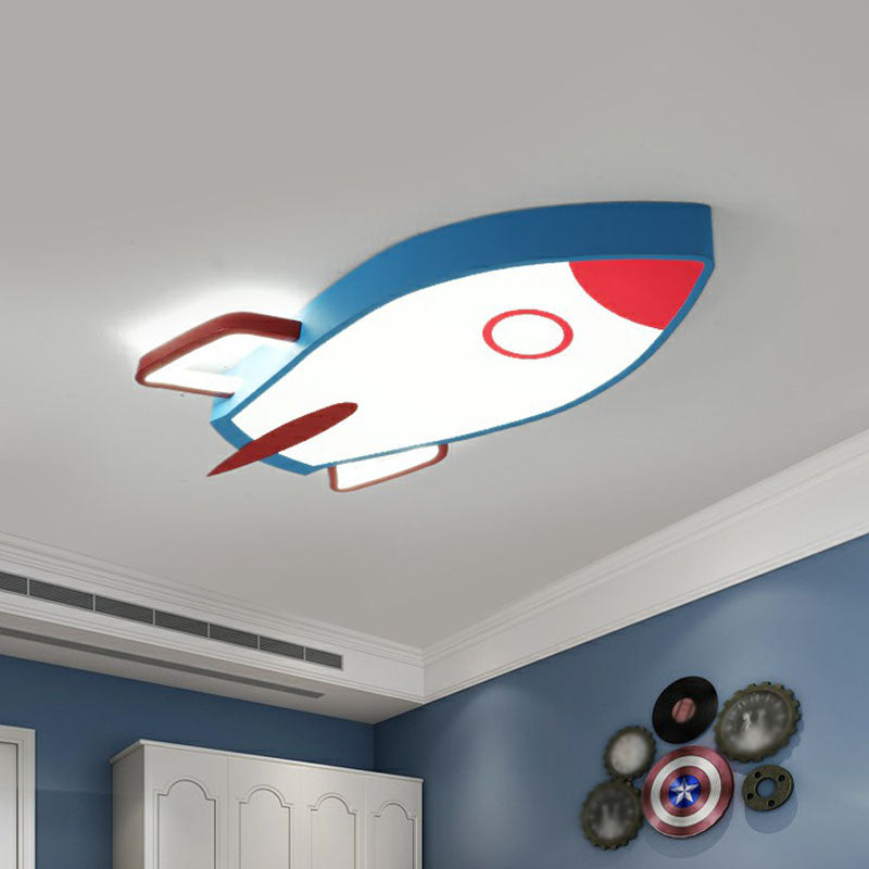 Airplane Shaped Flush Ceiling Light Kids Acrylic Child Room LED Flush Mount Lighting Fixture Clearhalo 'Ceiling Lights' 'Close To Ceiling Lights' 'Close to ceiling' 'Flush mount' Lighting' 2247198