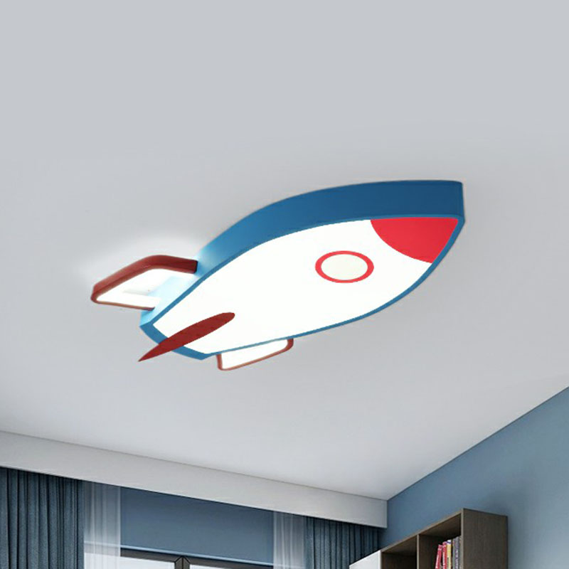 Airplane Shaped Flush Ceiling Light Kids Acrylic Child Room LED Flush Mount Lighting Fixture Clearhalo 'Ceiling Lights' 'Close To Ceiling Lights' 'Close to ceiling' 'Flush mount' Lighting' 2247201