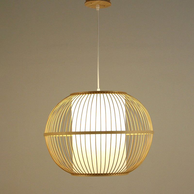 Minimalist Handcrafted Suspension Lighting Bamboo 1������Head Tea Room Pendant Ceiling Light in Wood Wood A Clearhalo 'Ceiling Lights' 'Pendant Lights' 'Pendants' Lighting' 2247978_8e6f05b1-41ad-4008-8ac6-f082b636ce37