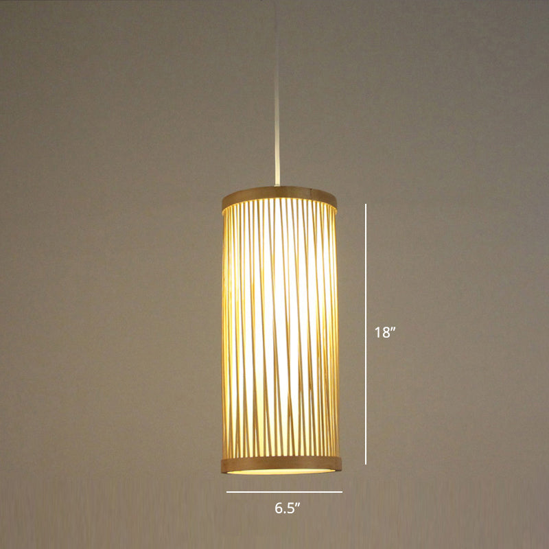Minimalist Handcrafted Suspension Lighting Bamboo 1������Head Tea Room Pendant Ceiling Light in Wood Wood R Clearhalo 'Ceiling Lights' 'Pendant Lights' 'Pendants' Lighting' 2247985_85562c93-9b92-46d9-bda1-30755949429c