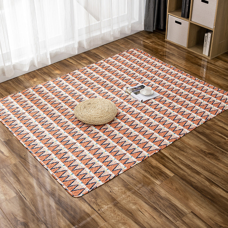 Comfort Childrens Room Rug Multi-Color Cartoon Rug Cotton Blend Pet Friendly Easy Care Carpet Orange Clearhalo 'Area Rug' 'Rug' 2250135