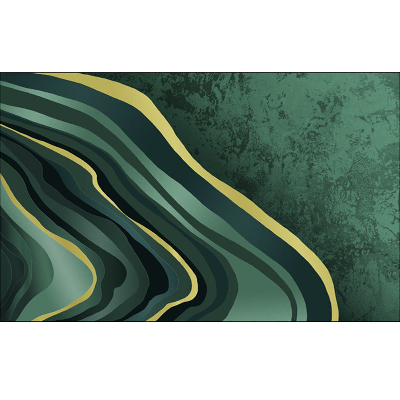 Luxury Living Room Rug Multi-Colored Geometric Print Area Carpet Polyster Non-Slip Machine Washable Rug Dark Green Clearhalo 'Area Rug' 'Rug' 2250252