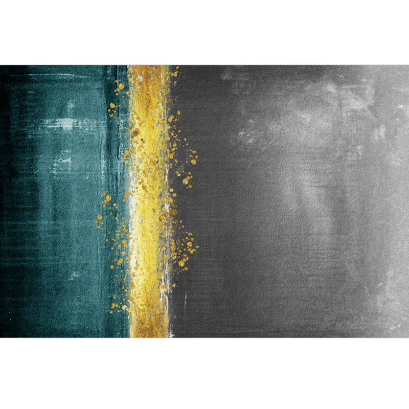 Luxury Living Room Rug Multi-Colored Geometric Print Area Carpet Polyster Non-Slip Machine Washable Rug Gray-Gold Clearhalo 'Area Rug' 'Rug' 2250255