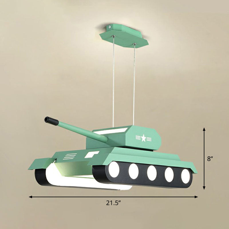 Modern Style Tank LED Suspension Lighting Acrylic Nursery Chandelier Light Fixture Clearhalo 'Ceiling Lights' 'Chandeliers' Lighting' options 2253164