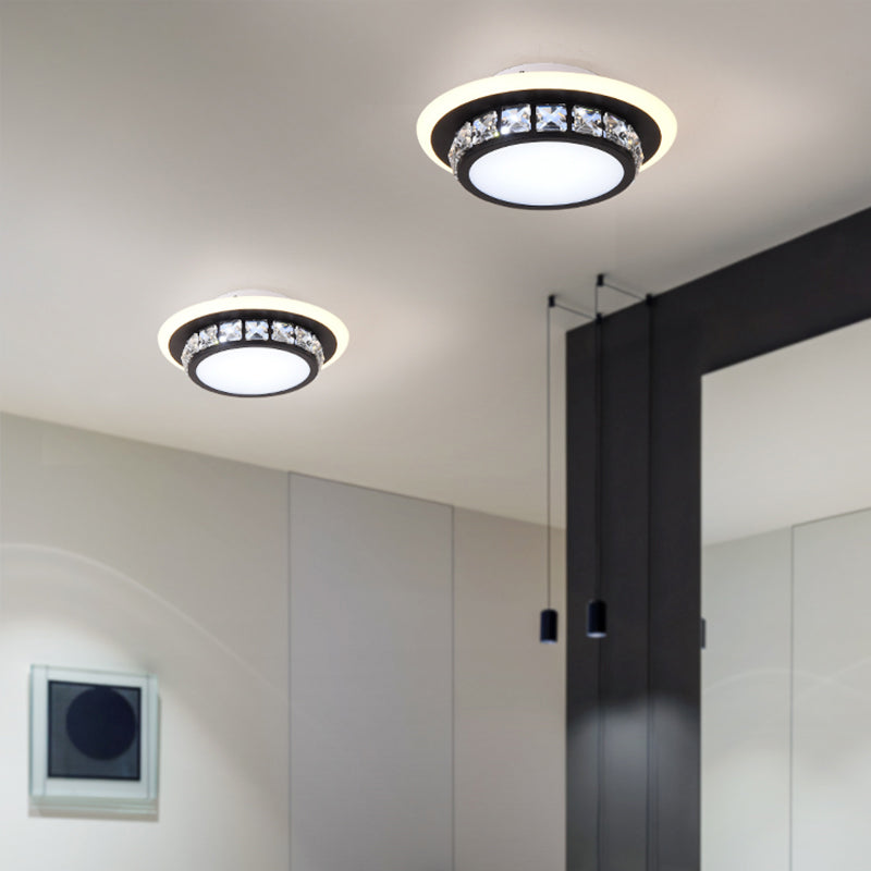 Simplicity Mini LED Flush Mount Light Crystal Corridor Flush Mount Ceiling Lighting Clearhalo 'Ceiling Lights' 'Close To Ceiling Lights' 'Close to ceiling' 'Flush mount' Lighting' 2253324