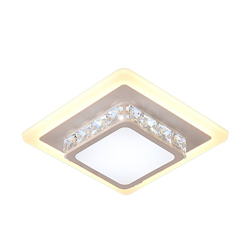 Simplicity Mini LED Flush Mount Light Crystal Corridor Flush Mount Ceiling Lighting Clearhalo 'Ceiling Lights' 'Close To Ceiling Lights' 'Close to ceiling' 'Flush mount' Lighting' 2253326