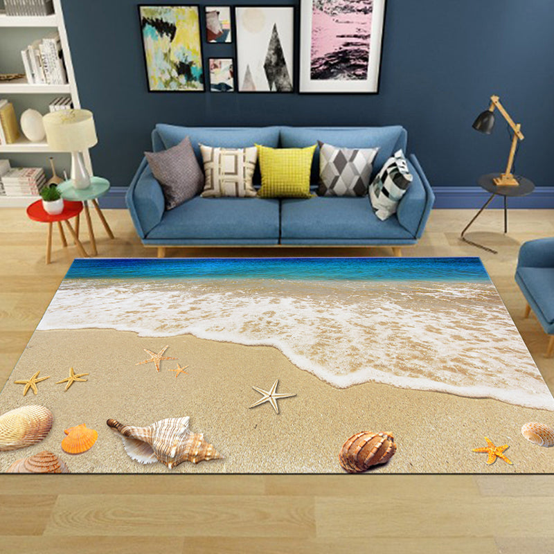 Cute Animal Print Rug Multi Colored Polypropylene Area Rug Polyster Non-Slip Backing Washable Carpet Brown Clearhalo 'Area Rug' 'Rug' 2253823