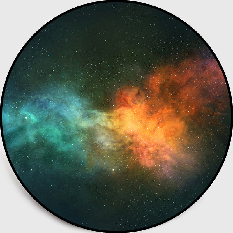 Modern Living Room Rug Multi-Color Space Pattern Area Carpet Pet Friendly Easy Care Indoor Rug Army Green Clearhalo 'Area Rug' 'Rug' 2253893