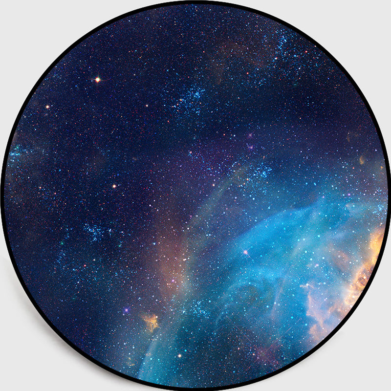 Modern Living Room Rug Multi-Color Space Pattern Area Carpet Pet Friendly Easy Care Indoor Rug Aqua Clearhalo 'Area Rug' 'Rug' 2253900