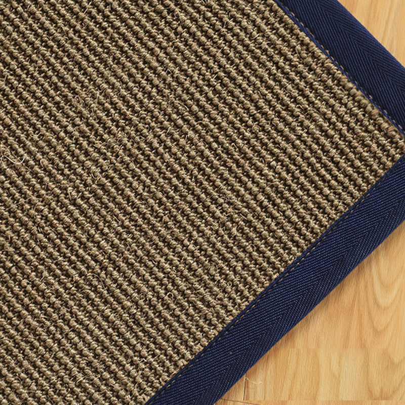 Country Living Room Rug Multi Color Plain Area Carpet Sisal Anti-Slip Backing Machine Washable Rug Dark Beige Clearhalo 'Area Rug' 'Rug' 2256511
