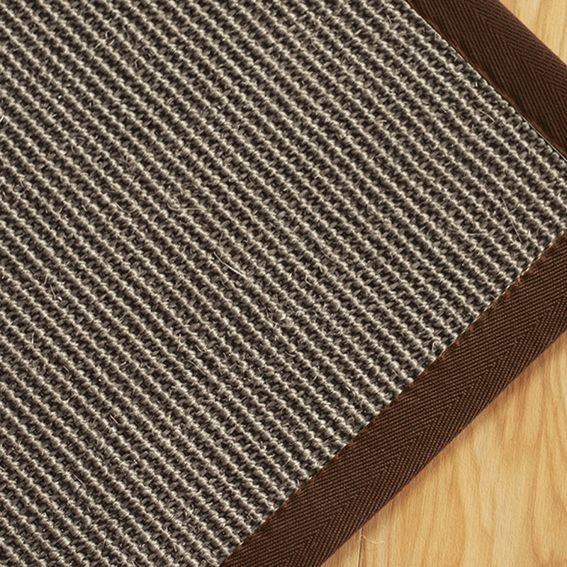 Country Living Room Rug Multi Color Plain Area Carpet Sisal Anti-Slip Backing Machine Washable Rug Dark Gray Clearhalo 'Area Rug' 'Rug' 2256516