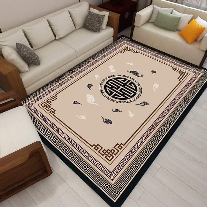 Multi Color Landscape Printed Rug Synthetics Asian Rug Machine Washable Anti-Slip Backing Pet-Friendly Rug for Room Clearhalo 'Area Rug' 'Rug' 2256744