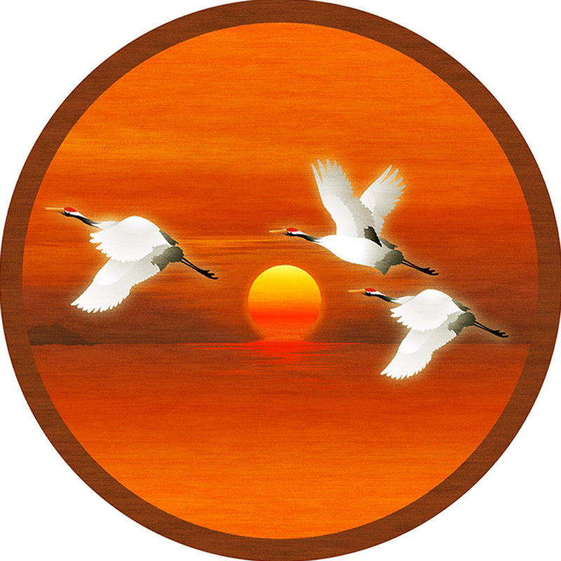 Multi-Colored Halcyon Rug Synthetics Chinese Style Carpet Machine Wash Non-Slip Pet-Friendly Rug for Living Room Yellow-Red Clearhalo 'Area Rug' 'Rug' 2257067