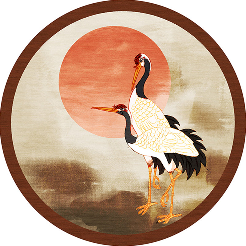 Multi-Colored Halcyon Rug Synthetics Chinese Style Carpet Machine Wash Non-Slip Pet-Friendly Rug for Living Room Light Brown Clearhalo 'Area Rug' 'Rug' 2257074