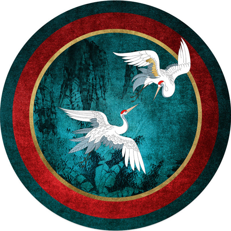 Grand Multicolor Printed Rug Polyester Chinese Rug Anti-Slip Washable Pet-Friendly Rug for Family Room Green Clearhalo 'Area Rug' 'Rug' 2257076