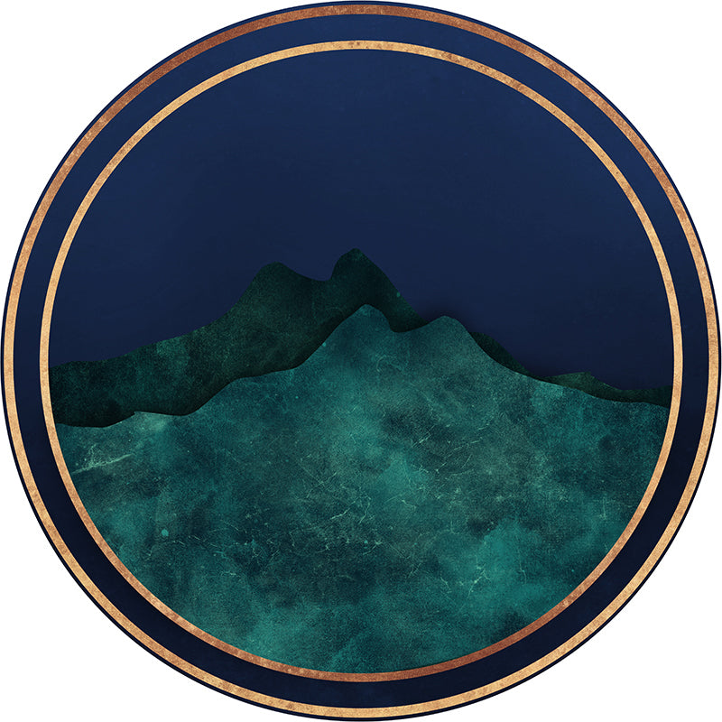 Classical Chinese Rug Multi-Color Print Rug Stain Resistant Non-Slip Machine Wash Rug for Sitting Room Navy Clearhalo 'Area Rug' 'Rug' 2257087