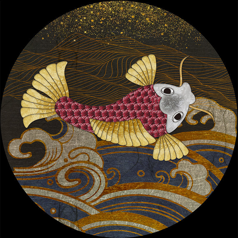 Classical Chinese Rug Multi-Color Print Rug Stain Resistant Non-Slip Machine Wash Rug for Sitting Room Brown Clearhalo 'Area Rug' 'Rug' 2257096