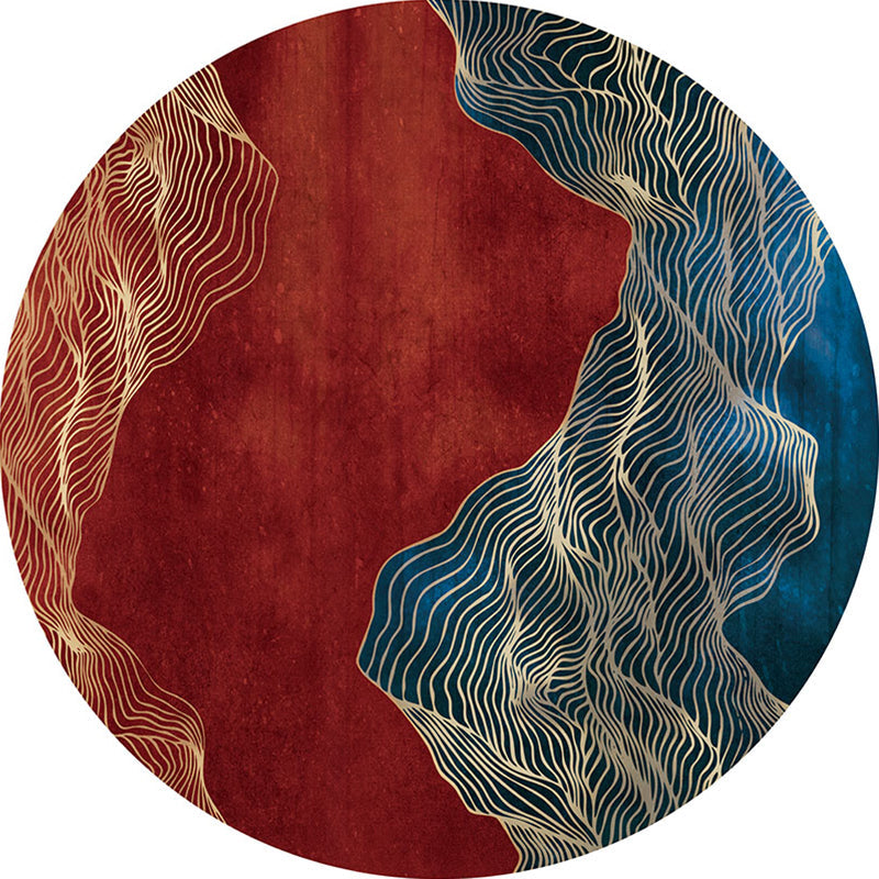 Chinoiserie Animal Rug Multicolor Polypropylene Area Carpet Stain Resistant Non-Slip Washable Rug for Home Crimson Clearhalo 'Area Rug' 'Rug' 2257106