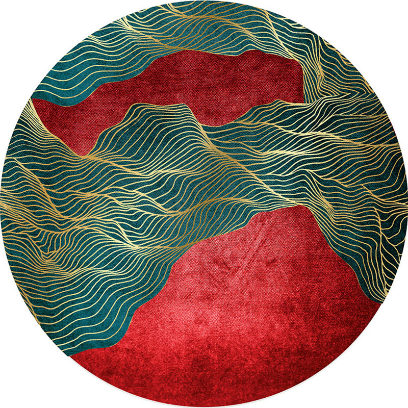 Chinese Drawing Room Rug Multi Color Print Rug Synthetics Machine Washable Anti-Slip Backing Stain Resistant Rug Light Green Clearhalo 'Area Rug' 'Rug' 2257119