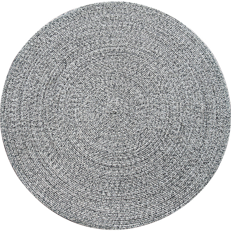 Grey Plain Rug Sisal Weaving Cabin Style Rug Non-Slip Washable Stain Resistant Rug for Living Room Grey Clearhalo 'Area Rug' 'Rug' 2257479