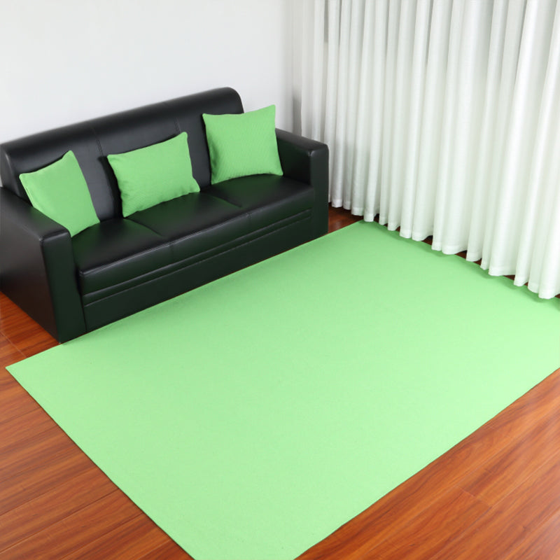 Handmade Lodge Rug Multi Color Plain Carpet Eco-Friendly Machine Washable Rug for Tatami Green Clearhalo 'Area Rug' 'Rug' 2257507