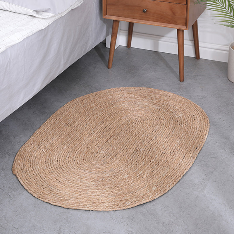 Rustic Solid Color Rug Multi Color Sisal Weaving Carpet Pet Friendly Easy Care Rug for Drawing Room Wood 2'4" x 3'3" Clearhalo 'Area Rug' 'Rug' 2257540