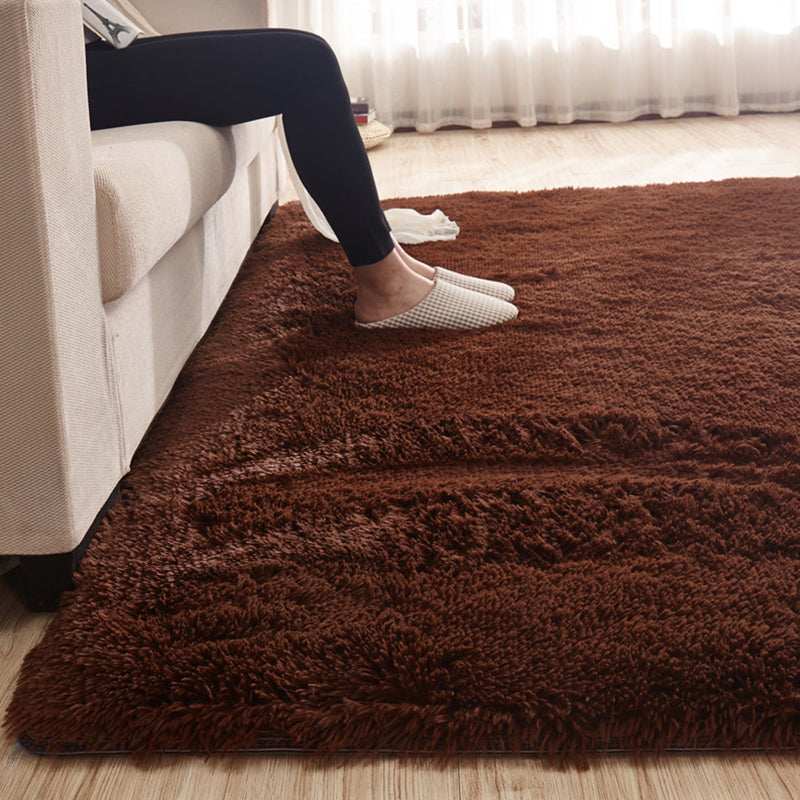 Multi-Color Nordic Indoor Rug Synthetic Wool Plain Rug Non-Slip Pet Friendly Stain Resistant Carpet for Great Room Coffee Clearhalo 'Area Rug' 'Casual' 'Rugs' Rug' 2257671