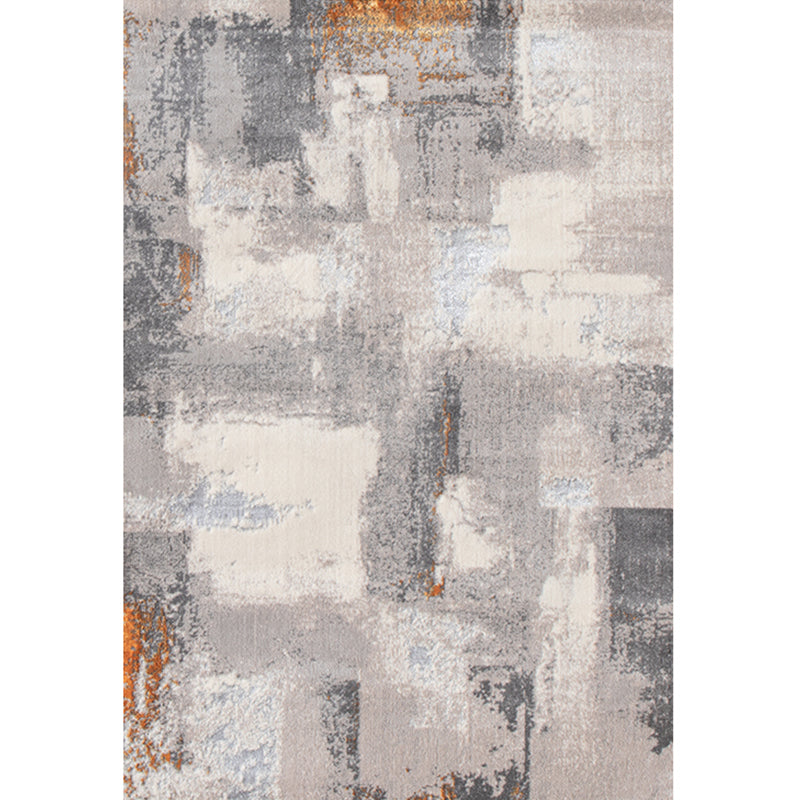 Industrial Living Room Rug Multicolor Aged Wall Look Rug Synthetics Stain Resistant Machine Washable Non-Slip Backing Rug Silver Gray Clearhalo 'Area Rug' 'Rug' 2262692