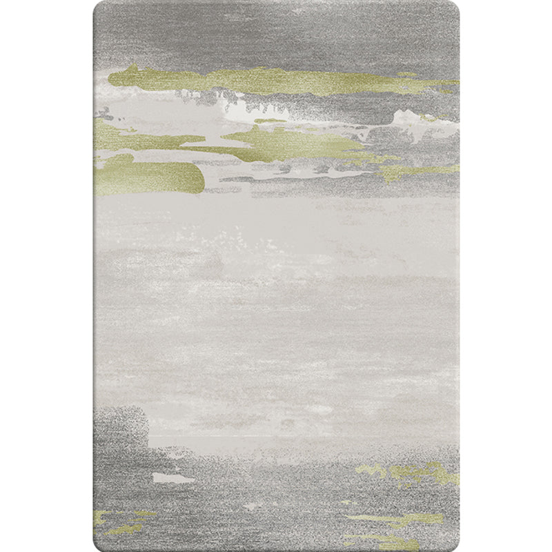 Simple Industrial Style Rug Multi Color Abstract Rug Pet Friendly Machine Washable Non-Slip Backing Rug for Great Room Gray-Yellow Clearhalo 'Area Rug' 'Rug' 2262729
