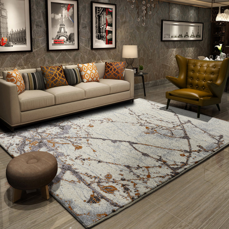 Industrial Print Rug Multi-Colored Polypropylene Area Carpet Non-Slip Pet Friendly Machine Washable Rug for Great Room Beige Clearhalo 'Area Rug' 'Rug' 2262793