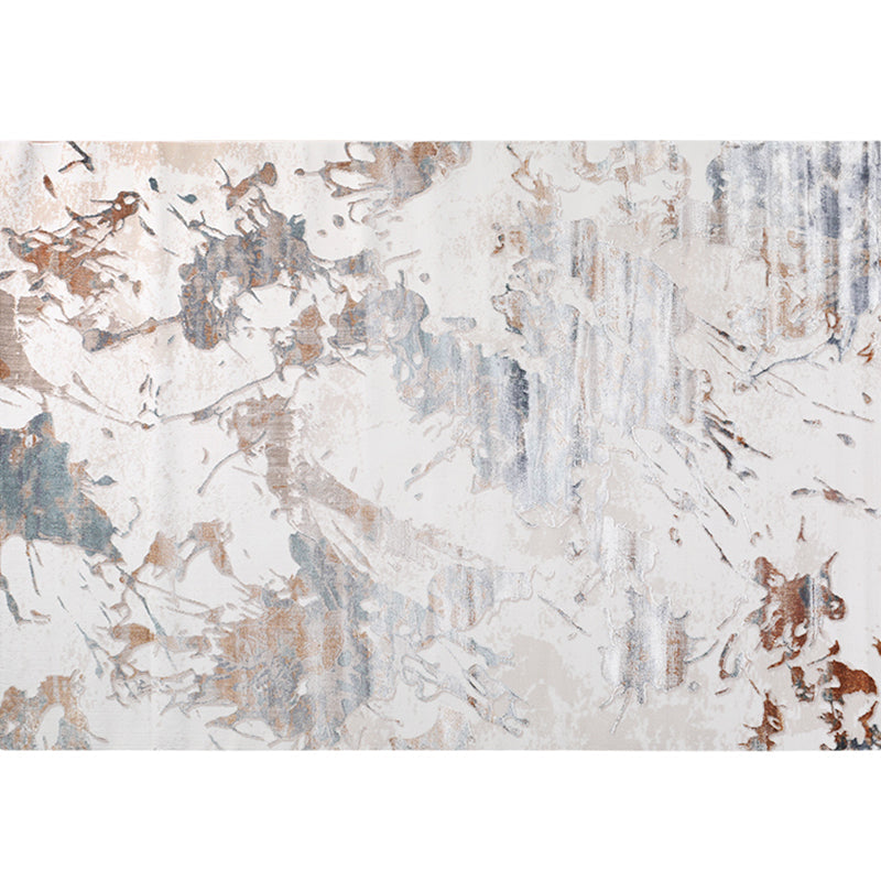 Chic Multicolor Steampunk Rug Synthetics Rustic Surface Look Rug Stain Resistant Non-Slip Washable Rug for Room White-Brown Clearhalo 'Area Rug' 'Rug' 2262810