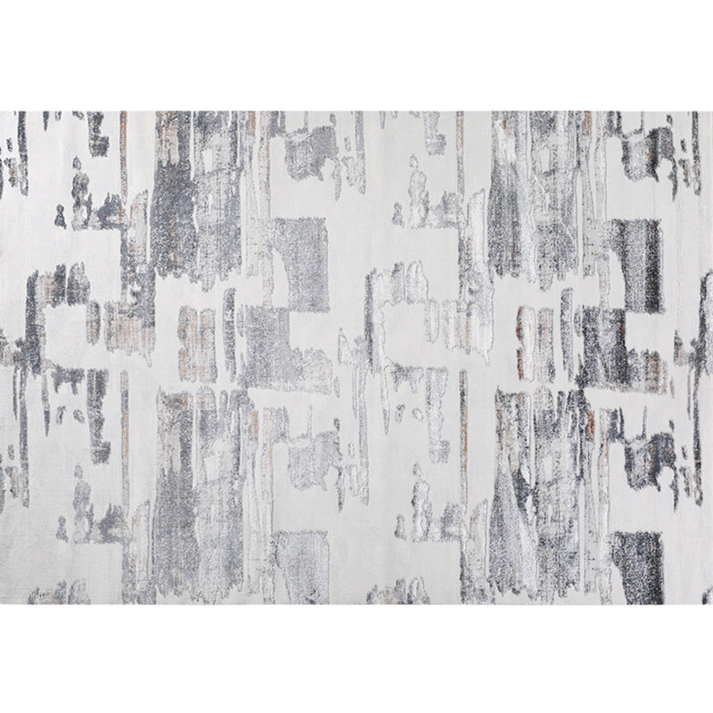 Chic Multicolor Steampunk Rug Synthetics Rustic Surface Look Rug Stain Resistant Non-Slip Washable Rug for Room Gray-White Clearhalo 'Area Rug' 'Rug' 2262823