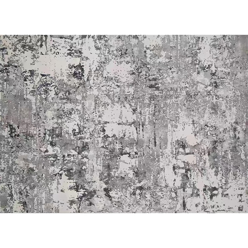 Multi Colored Impressionism Rug Polyester Industrial Style Carpet Washable Non-Slip Pet Friendly Rug for Home Deco Dark Gray Clearhalo 'Area Rug' 'Rug' 2262844