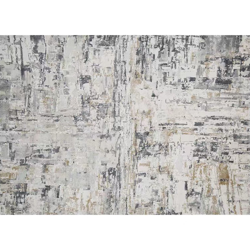 Multi Colored Impressionism Rug Polyester Industrial Style Carpet Washable Non-Slip Pet Friendly Rug for Home Deco Cream Gray Clearhalo 'Area Rug' 'Rug' 2262846