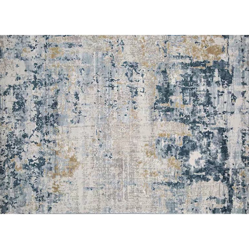 Multi Colored Impressionism Rug Polyester Industrial Style Carpet Washable Non-Slip Pet Friendly Rug for Home Deco Gray-Green Clearhalo 'Area Rug' 'Rug' 2262851