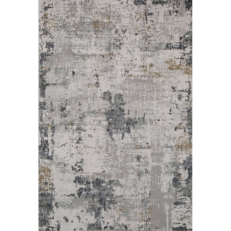 Reclaimed Abstract Rug Multi Color Industrial Carpet Polyester Washable Anti-Slip Backing Stain Resistant Rug for Living Room Khaki Clearhalo 'Area Rug' 'Rug' 2262981