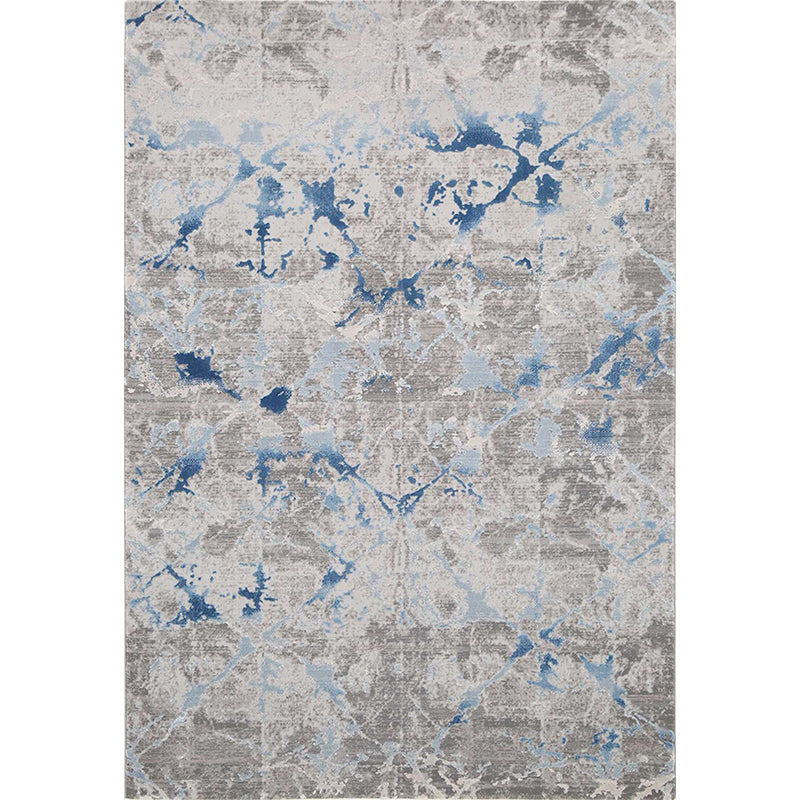 Industrial Rusted Pattern Rug Multicolor Polyester Rug Anti-Slip Backing Washable Pet Friendly Rug for Living Room Gray-Blue Clearhalo 'Area Rug' 'Rug' 2263044