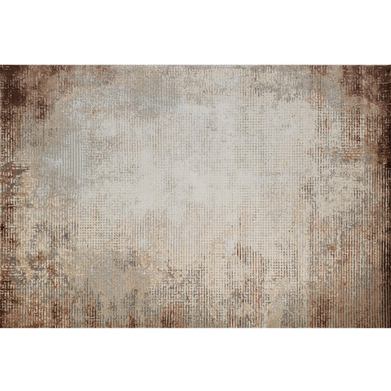 Multicolor Weathered Metal Rug Polypropylene Cyberpunk Rug Washable Pet Friendly Anti-Slip Area Rug for Great Room White-Brown Clearhalo 'Area Rug' 'Rug' 2263114