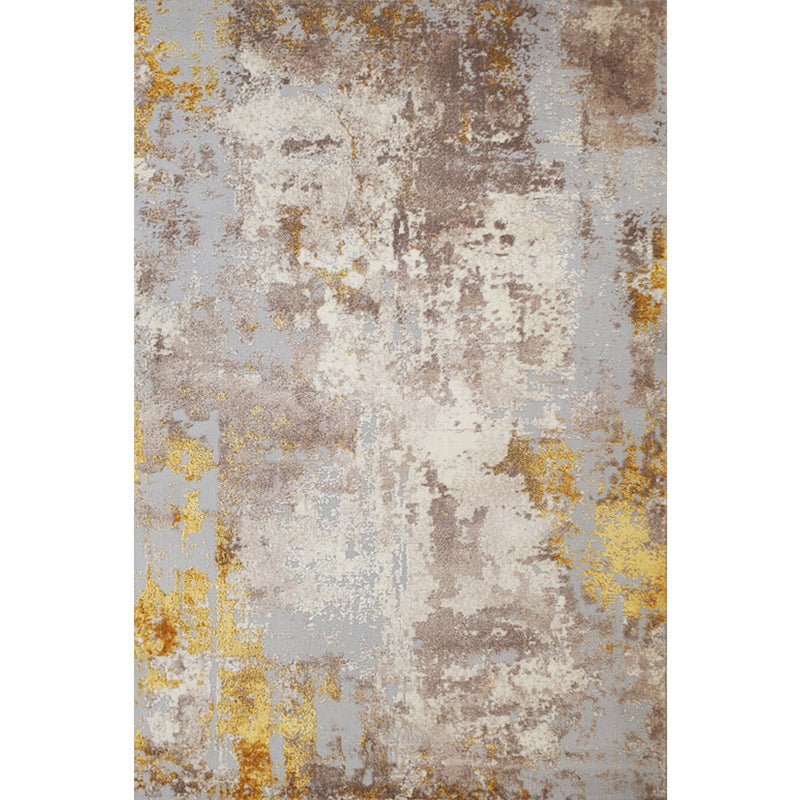Old Multicolor Rusted Rug Polyester Steampunk Rug Machine Washable Anti-Slip Backing Pet Friendly Rug for Home Khaki Clearhalo 'Area Rug' 'Rug' 2263145