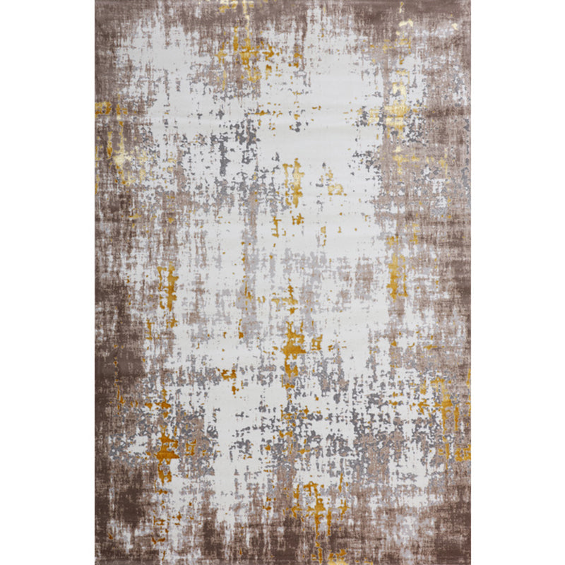 Old Multicolor Rusted Rug Polyester Steampunk Rug Machine Washable Anti-Slip Backing Pet Friendly Rug for Home Dark Brown Clearhalo 'Area Rug' 'Rug' 2263148
