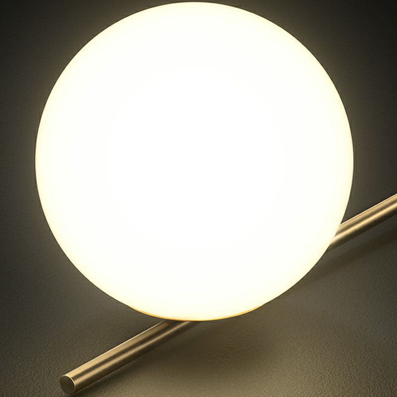 Minimalist Novelty Globe Island Light Cream Glass Dining Room Suspended Lighting Fixture Clearhalo 'Ceiling Lights' 'Island Lights' Lighting' 2265855