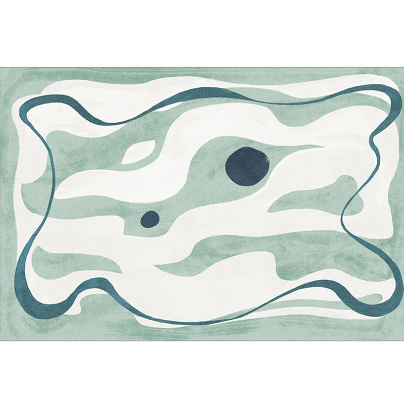 Original Design Scandinavian Style Rug Multicolor Abstract Colorblock Rug Washable Non-Slip Stain Resistant Rug for Room Green Clearhalo 'Area Rug' 'Rug' 2266701