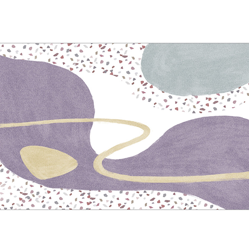 Original Design Scandinavian Style Rug Multicolor Abstract Colorblock Rug Washable Non-Slip Stain Resistant Rug for Room Purple Clearhalo 'Area Rug' 'Rug' 2266716
